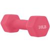 Image 1 : NEW 10LBS PINK DUMBBELL