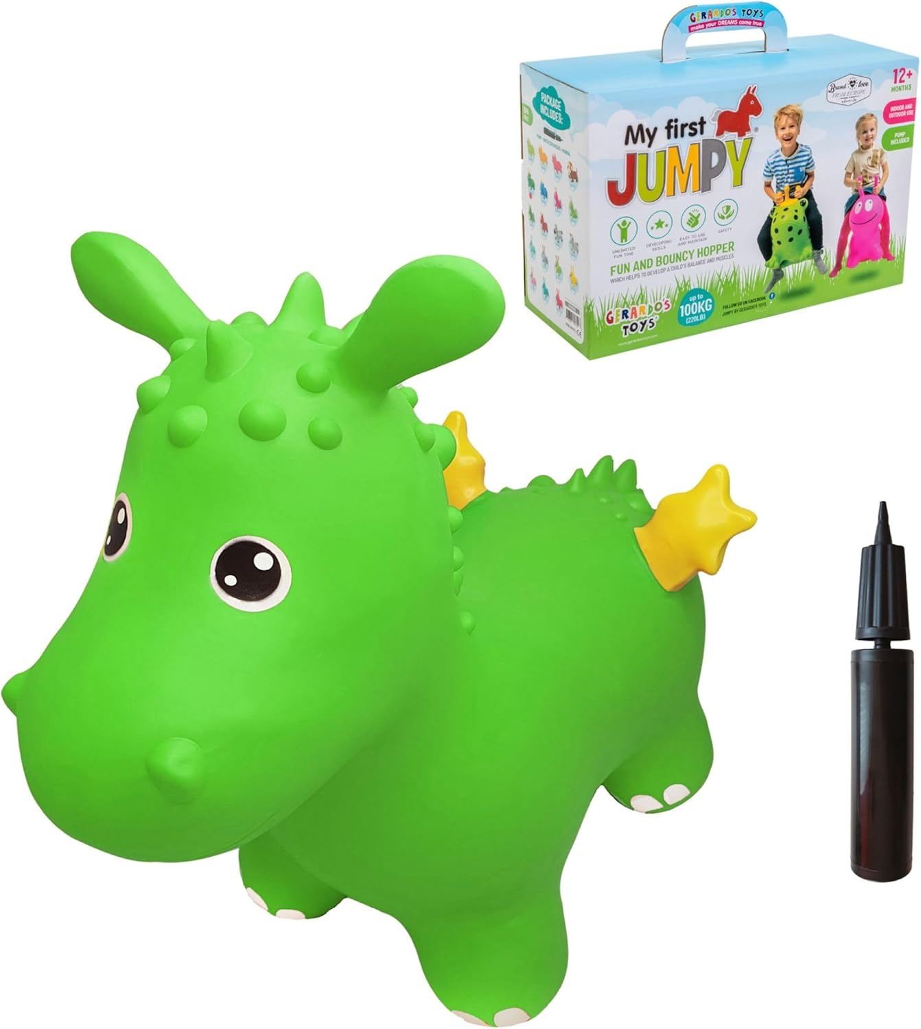 NEW MY FIRST JUMPY GT69432 GREEN DRAGON COMES WITH