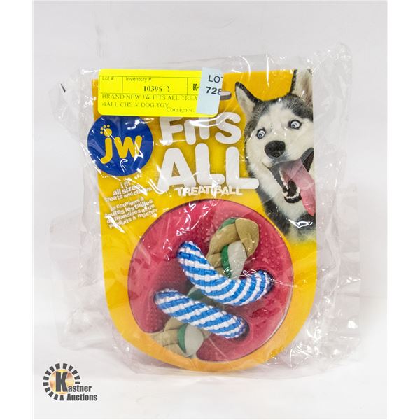 BRAND NEW JW FITS ALL TREAT BALL CHEW DOG TOY
