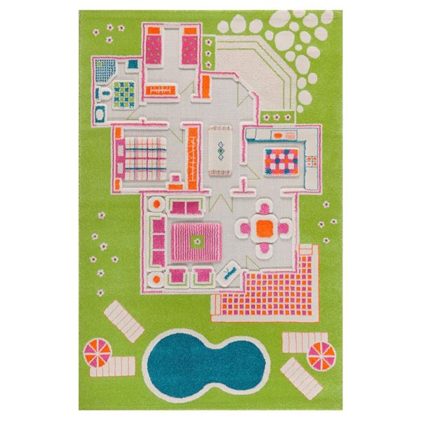 BRAND NEW IVI 3D PLAY CARPET PLAYHOUSE GREEN &
