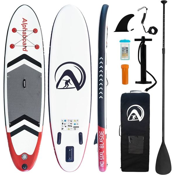 NEW ALPHA BOARD INFLATABLE PADDLE BOARD 10"X31"X6"