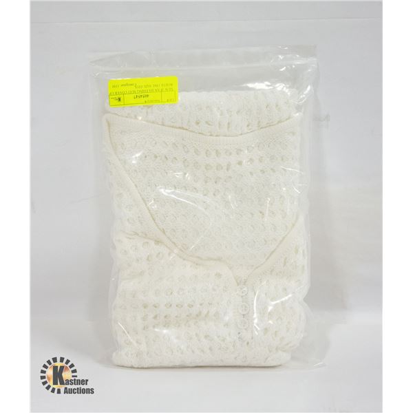 NEW JFAN BATHING SUIT COVER UP WHITE ONE SIZE FITS