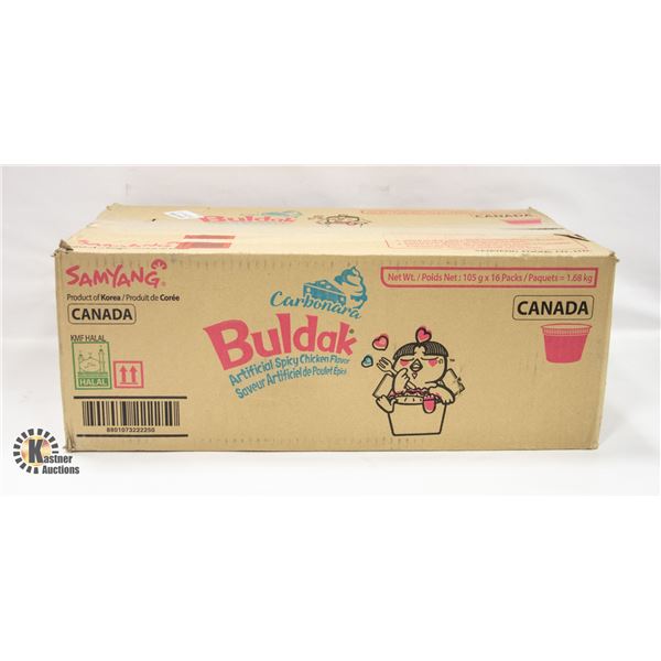 NEW 16 PACK BULDAK ARTIFICIAL SPICY CHICKEN FLAVOR
