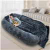 Image 1 : BRAND NEW HUMAN SIZED DOG BED GREY 74.8" X 47.3"