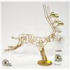 Image 1 : FANCY GOLD REINDEER 22 X 19