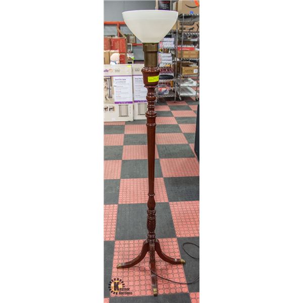 VINTAGE DUNCAN PHYFE FOOTED TRI WOOD POLE