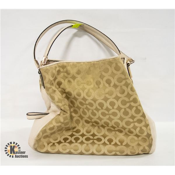 GENUINE COACH MONOGRAM GOLD PURSE