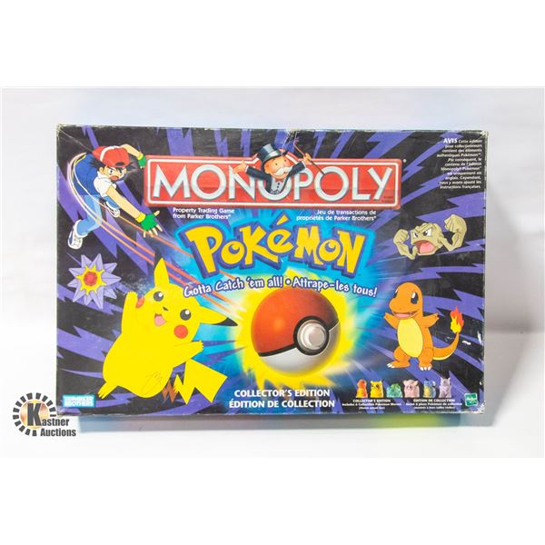 VINTAGE POKEMON MONOPOLY COLLECTOR'S EDITION