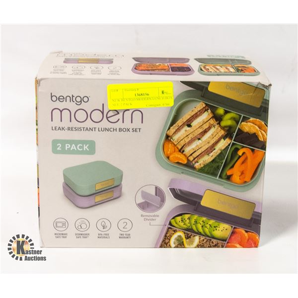 NEW BENTGO MODERN LUNCH BOX SET, 2 PACK