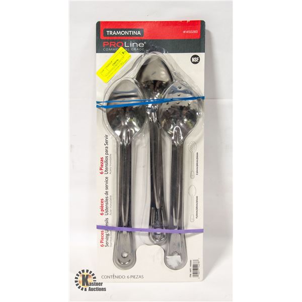 TRAMONTINA PRO LINE 6 PC SERVING UTENSILS SET