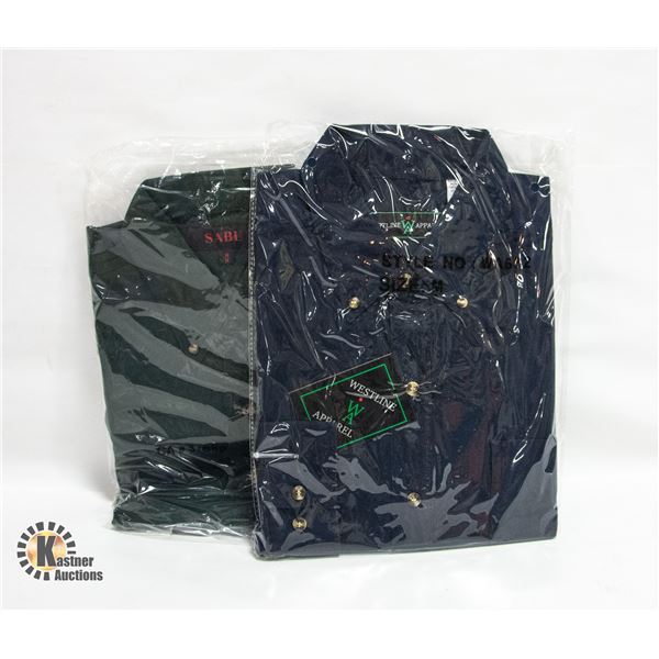 MEN'S SHIRTS 1 FOREST GREEN 1 NAVY SIZE M