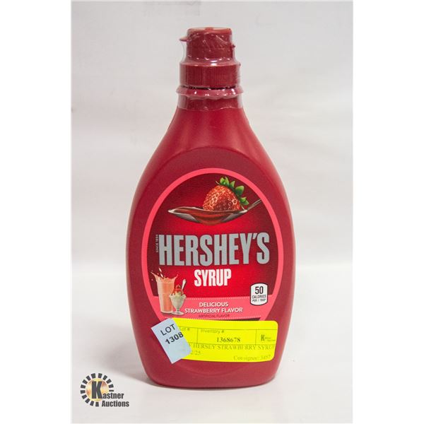 NEW HERSEY STRAWBERRY SYRUP BB 02/25