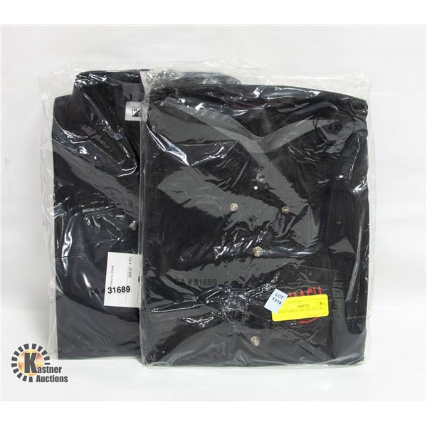 MEN'S SHIRTS 2 BLACK SIZE 4XL