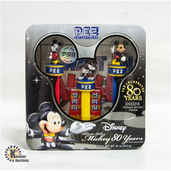 NEW PEZ MICKEY 80 YRS COLLECTION