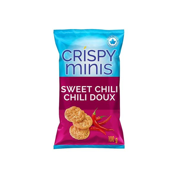 NEW CASE OF 12 QUAKER CRISPY MINIS SWEET CHILI