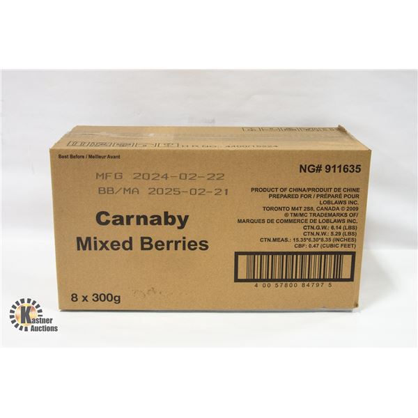 NEW CASE OF CARNABY MIXED BERRIES GUMMY CANDIES