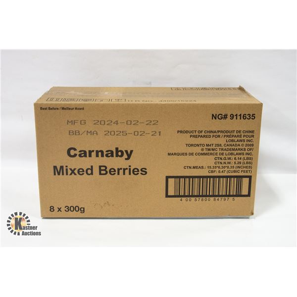 NEW CASE OF CARNABY MIXED BERRIES GUMMY CANDIES