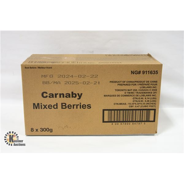 NEW CASE OF CARNABY MIXED BERRIES GUMMY CANDIES