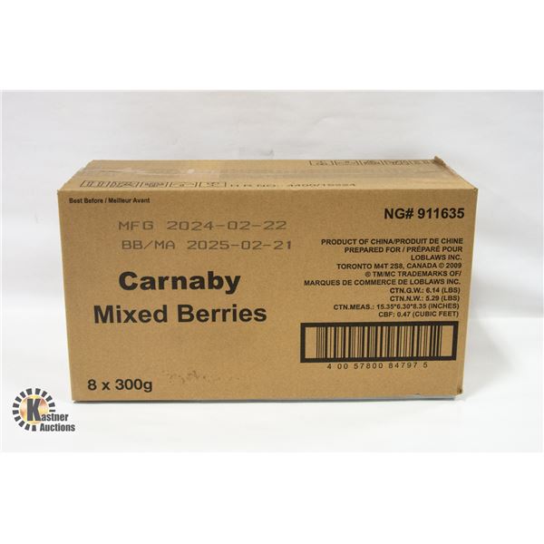 NEW CASE OF CARNABY MIXED BERRIES GUMMY CANDIES