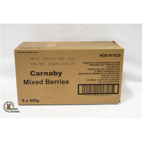 NEW CASE OF CARNABY MIXED BERRIES GUMMY CANDIES