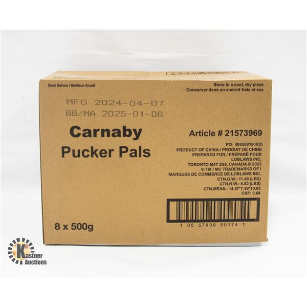 NEW CASE OF CARNABY PUCKER PALS GUMMY CANDIES