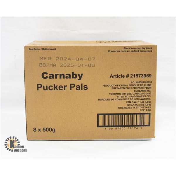 NEW CASE OF CARNABY PUCKER PALS GUMMY CANDIES