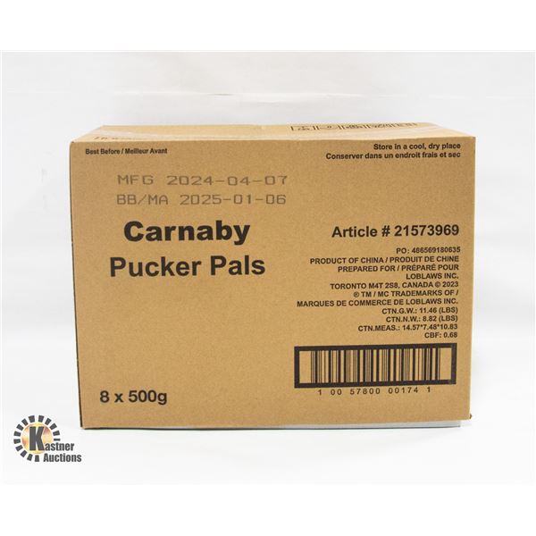 NEW CASE OF CARNABY PUCKER PALS GUMMY CANDIES