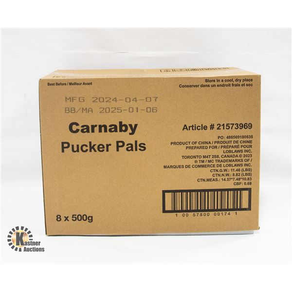 NEW CASE OF CARNABY PUCKER PALS GUMMY CANDIES