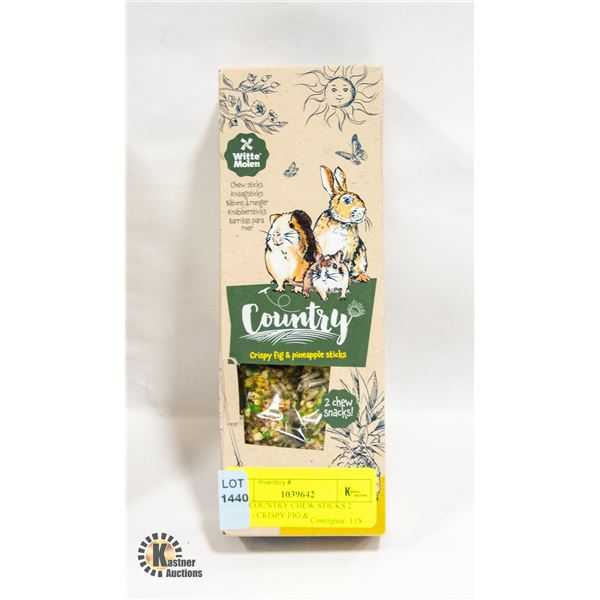NEW COUNTRY CHEW STICKS 2 PACK - CRISPY FIG &