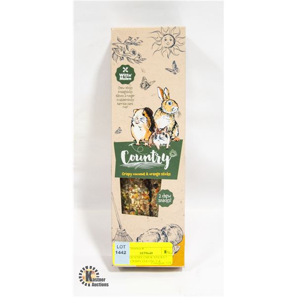 NEW COUNTRY CHEW STICKS 2 PACK - CRISPY COCONUT &