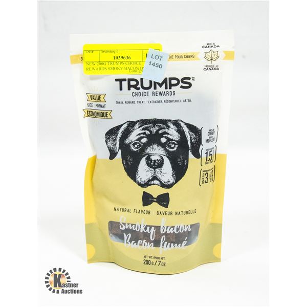 NEW 200G TRUMPS CHOICE REWARDS SMOKY BACON DOG