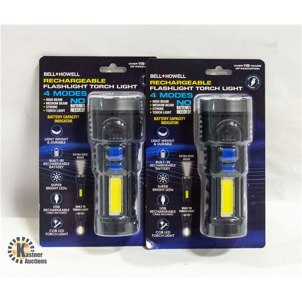 SEALED 2 BELL & HOWELL RECHARGEABLE