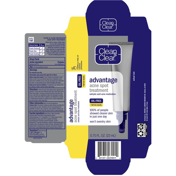 NEW CLEAN AND CLEAR ADVANTAGE ACNE SPOT TREATMENT