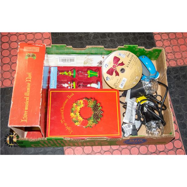 FLAT WITH CHRISTMAS ITEMS INCL. LIGHT-UP