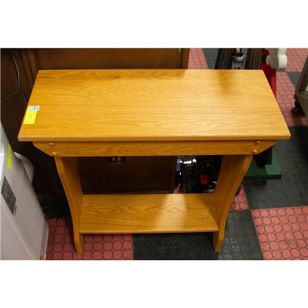 VINTAGE END TABLE 16" X 11" X 26" HIGH - ESTATE