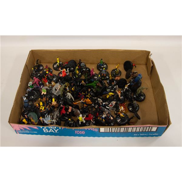 FLAT OF 84 SUPERHERO FIGURINES