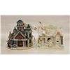 Image 1 : 2 CHRISTMAS PORCELAN VILLAGE HOUSES WORKING