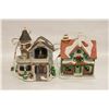 Image 1 : 2 CHRISTMAS PORCELAN VILLAGES HOUSES WORKING