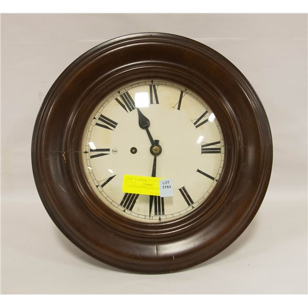 ANTIQUE ROUND WALL CLOCK