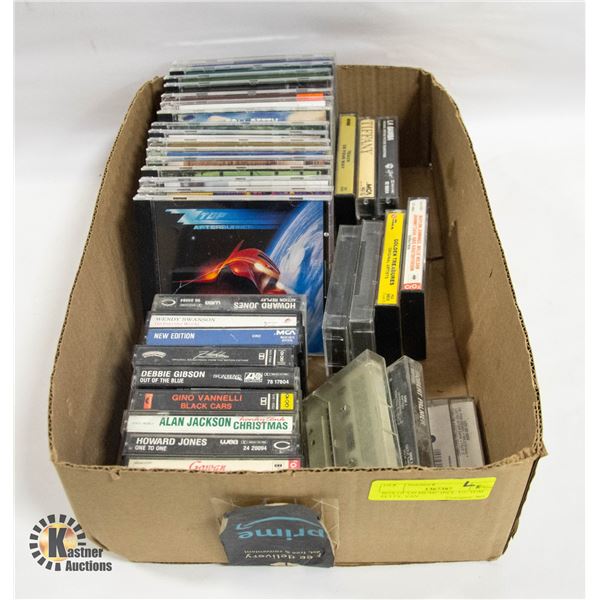 BOX OF CD MUSIC INCL. U2, TOM PETTY, VAN