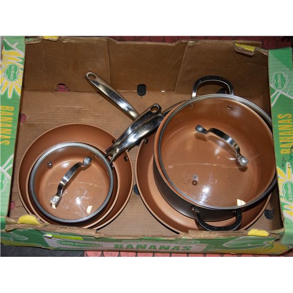 GOTHAM STEEL PRO 7PC HARD ANODIZED COOKWARE