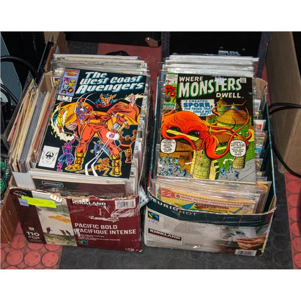 BOX OF 158 MARVEL COMIC'S
