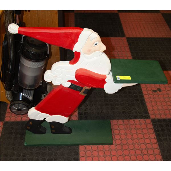 LARGE WOODEN SANTA 28” X 31”
