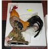 Image 1 : 24 INCH TALL DETAILED CERAMIC COLORED ROOSTER