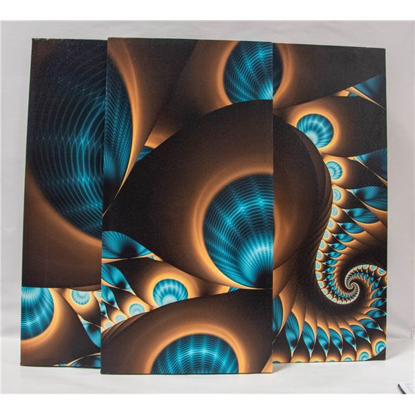 3 PIECE WALL ART- MUST BE SOLD AS ONE WALL