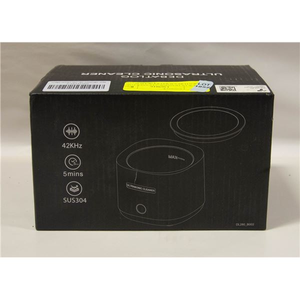 NEW ULTRASONIC CLEANER FOR DENTURES/JEWELRY/WATCH/