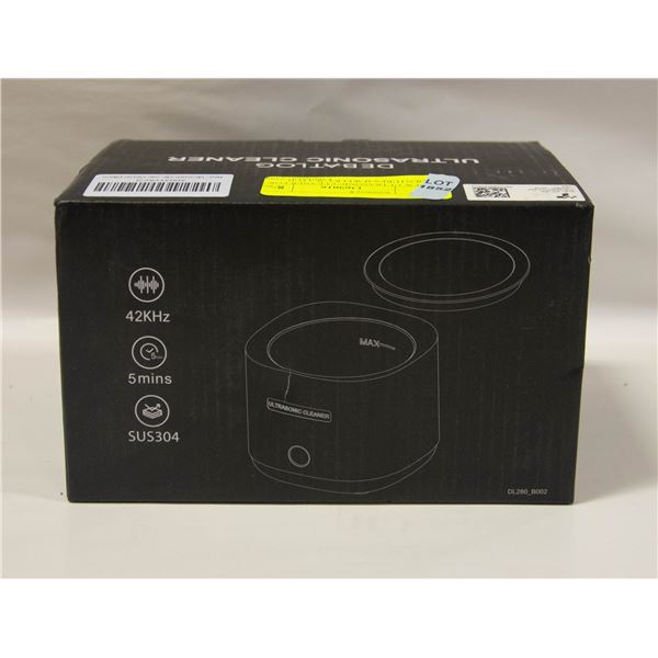 NEW ULTRASONIC CLEANER FOR DENTURES/JEWELRY/WATCH/
