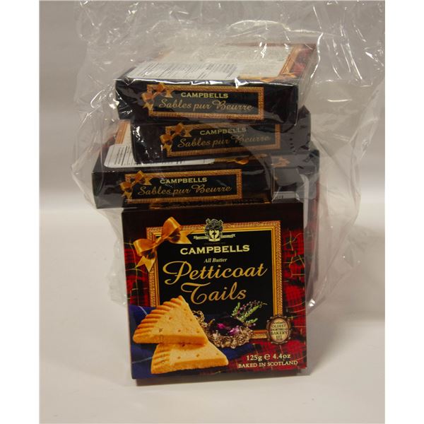 EIGHT PACKS OF SCOTTISH CAMPBELL SHORTBREAD THE