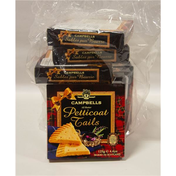 EIGHT PACKS OF CAMPBELL SCOTTISH SHORTBREAD