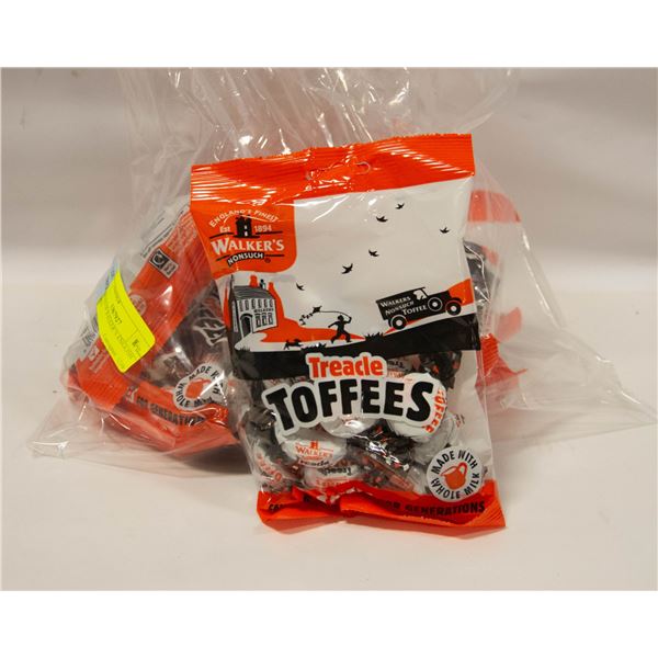 SIX BAGS OF WALKER’S ENGLISH TOFFEE